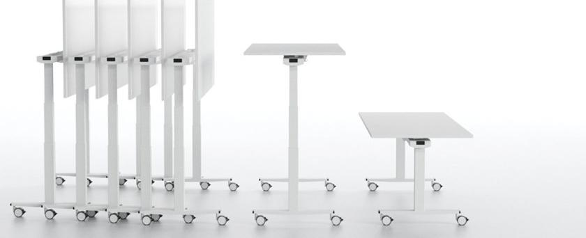 IBEBI Регулируемый по высоте стол на колесиках Telemaco sun-id-1414296 - Вид №4