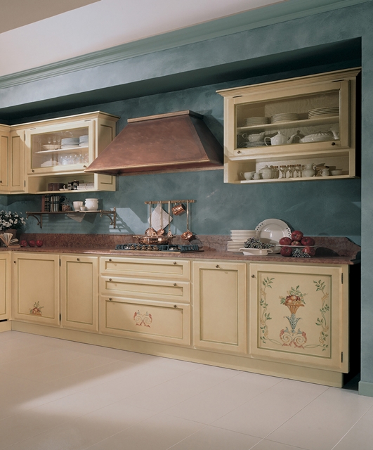 202 Tifernoit Кухня с декором "Фруктовые вазы" Cucina