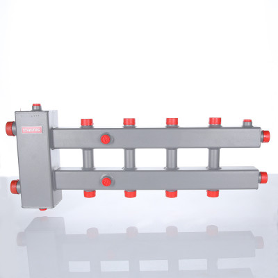 VTc.100.SH.070603 Гидроразделитель с коллектором горизонтальный Valtec 3 контура, до 70 кВт  - Вид №4