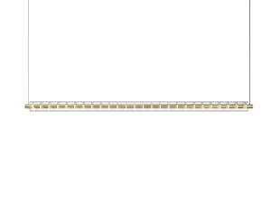 Алюминиевый и стеклянный подвесной светильник