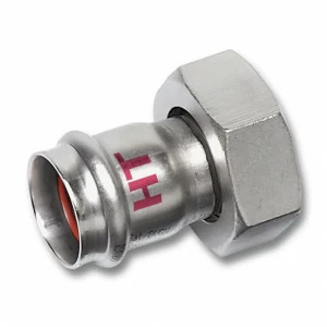 618359M54238 SANHA 18359M пр.-фит. нерж., упл.фитон переход - ВР плоск. упл. 54x23/8 мм