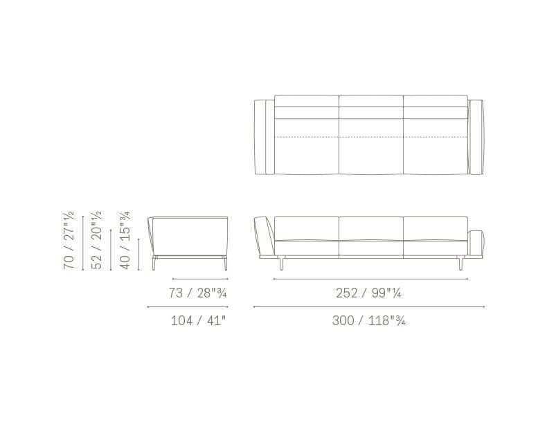 Ткань диван Poltrona Frau коллекция-диваны и кресла ARCH-00009449 - Вид №50