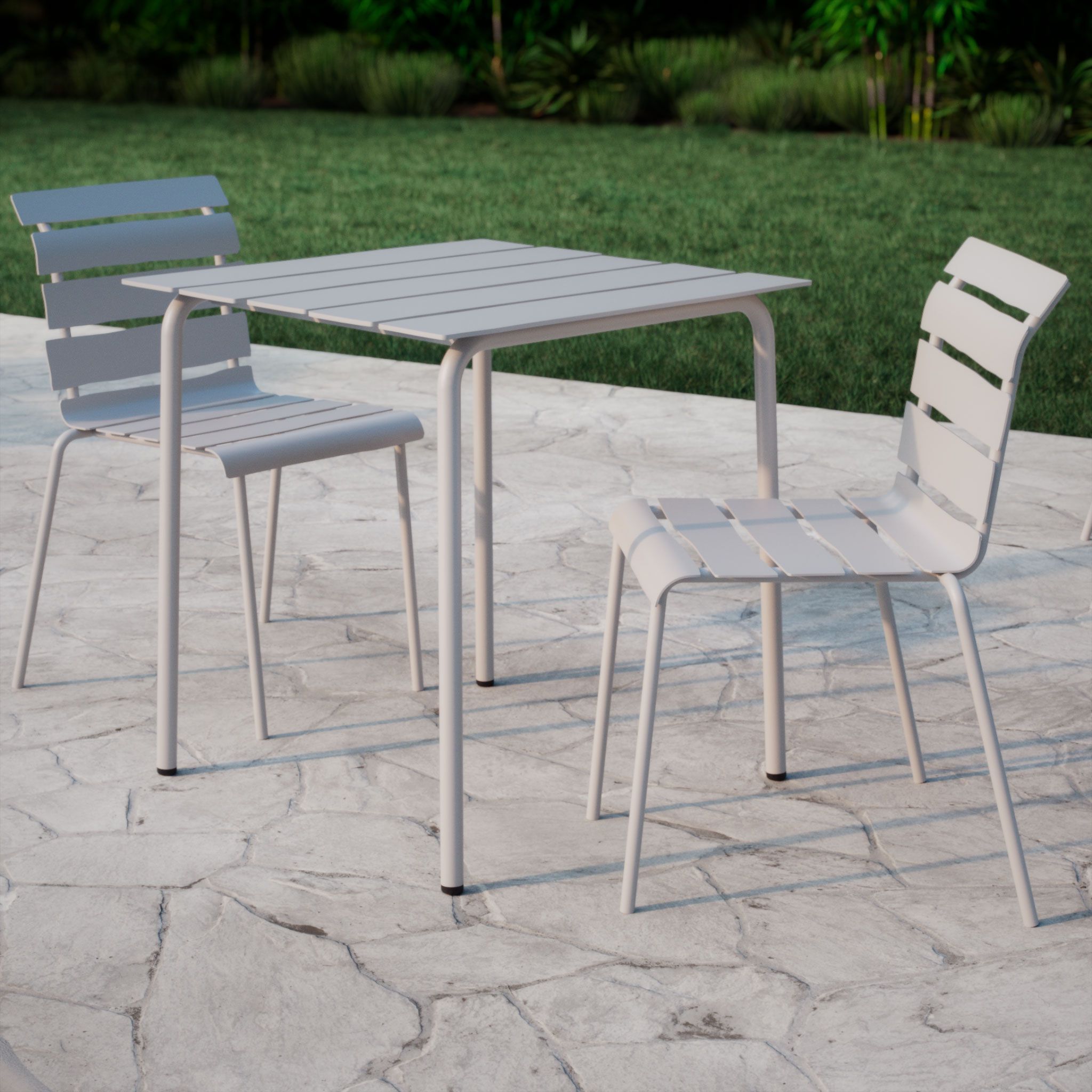 Алюминиевый квадратный садовый стол valerie_objects Aligned ARCH-00013533 - Вид №3