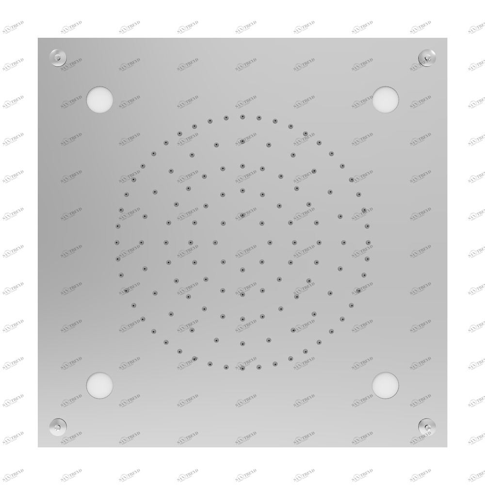 Graffio Встроенный квадратный верхний душ 300 × 300 мм, 4 белых прожектора. KI270Q 