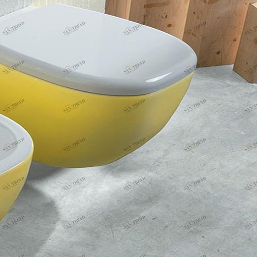 WG00500001 Подвесной унитаз настенный Желтый Disegno Ceramica Weg Италия