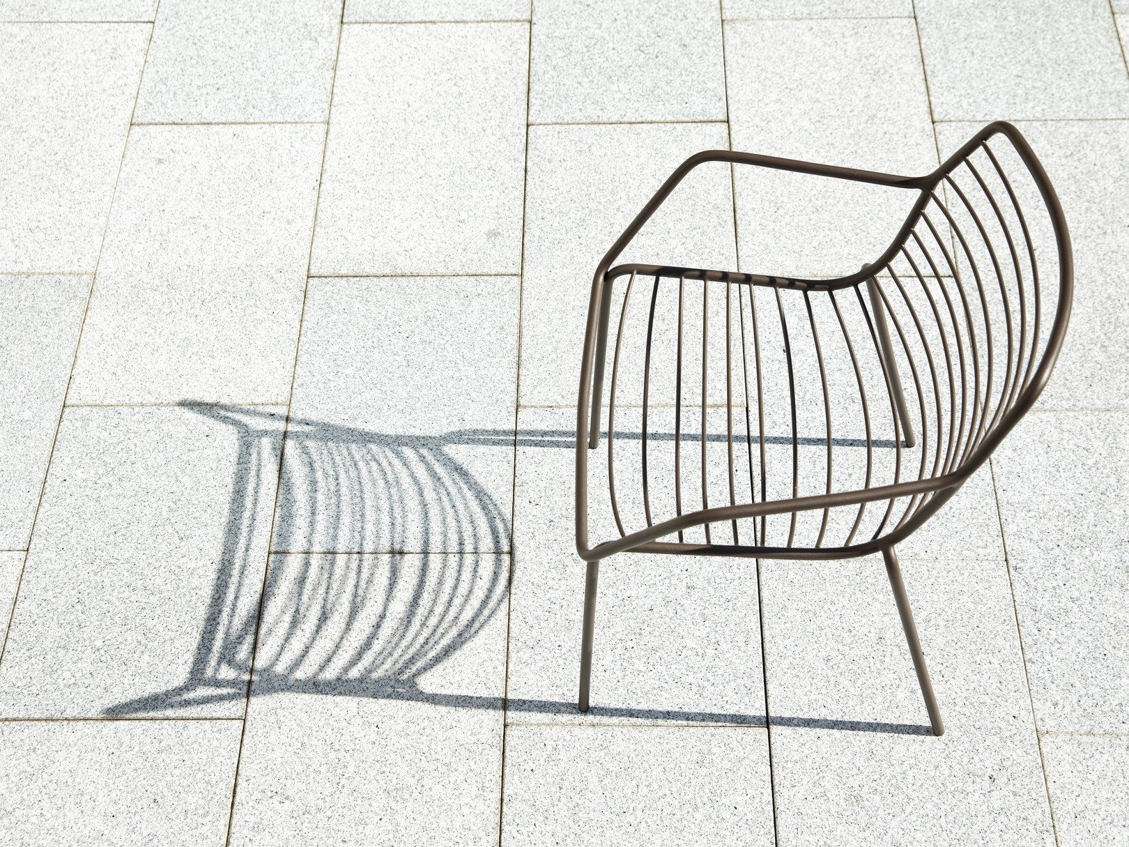 Штабелируемый стул из нержавеющей стали с подлокотниками FISCHER MÖBEL Claris ARCH-00046691 - Вид №10