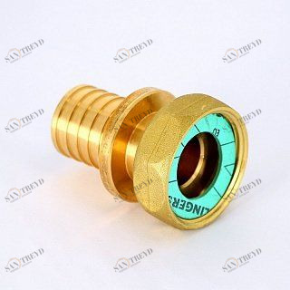 REHAU Муфта надвижная с накидной гайкой ВР 40х11/2" RAUTITAN RX бронза 366084