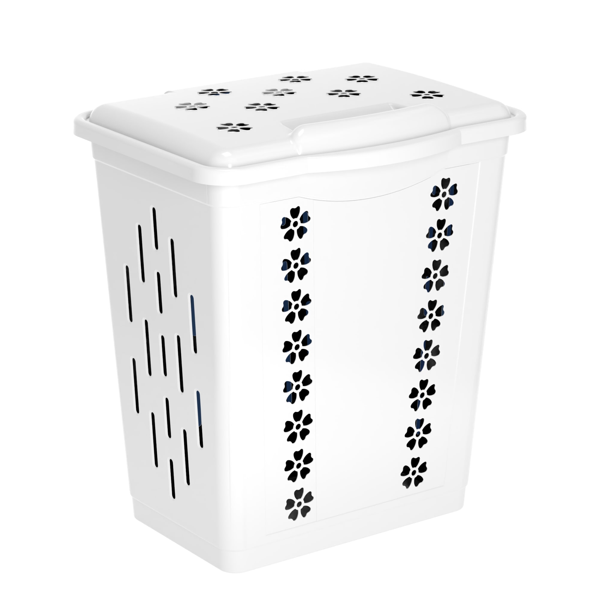 85436063 Корзина для белья 60 л цвет белый Корзина для белья 60л(Белая) Santreyd 