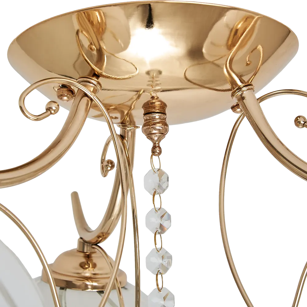 Люстра потолочная Ritter FABIANO 52430 4, 3 лампы Е27, цвет золото STLM-2077887 - Вид №4