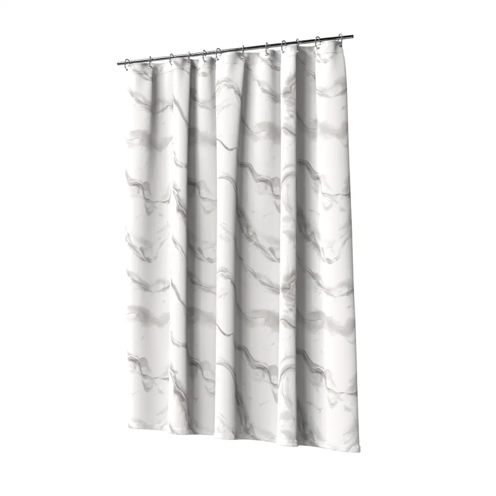 Штора для ванной Lemer Auvergne 180x180 см PEVA цвет белый/серый STLM-2169524 - Вид №1