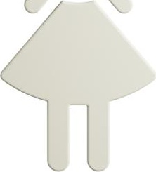 801.91B020 значок женщина HEWI Türzubehör  - Вид №3