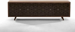 Tonin Casa Комод из дерева и стекла с распашными дверцами Granada