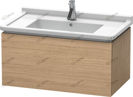 LC616505252 Тумбочка подвесная L-Cube #LC6165 820 x 469 мм Европейский дуб, декор Duravit