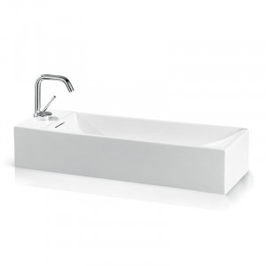 L261T3R1V3.100 Подвесная раковина прямоугольная A. e T. Italia THIN Белый глянцевый