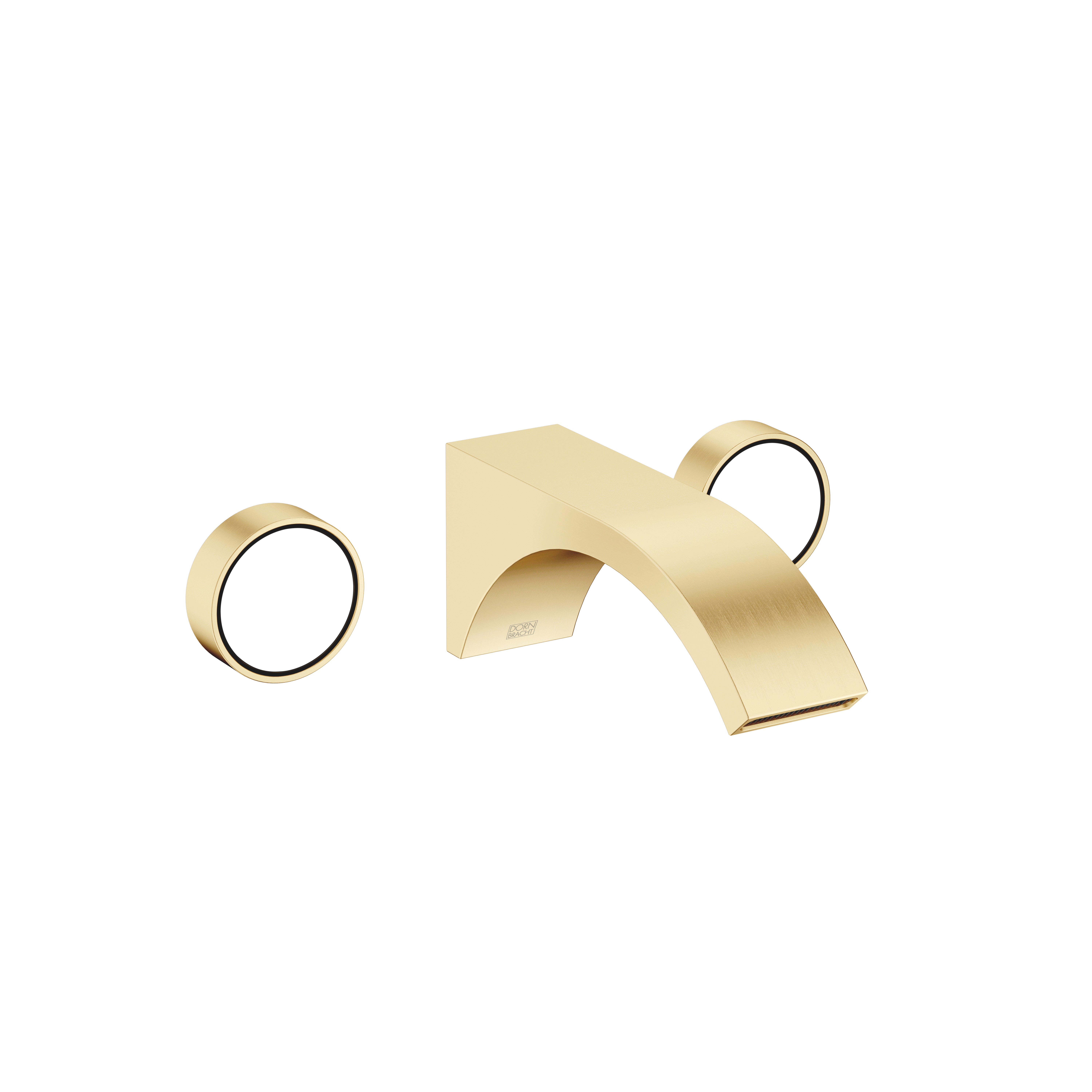 CYO Смеситель для раковины настенный без донного клапана - Матовая дюрабрасс (золото 23 карата) DornBracht 36712811-28