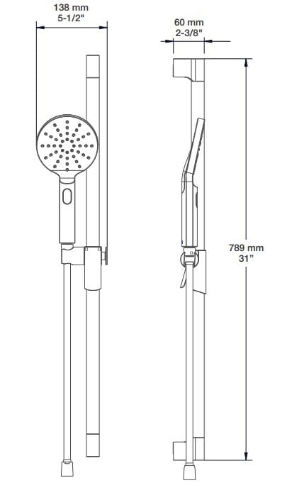 Термостатический набор для душа с душем BARIL PRO-4245-45 ARCH-00091046 - Вид №4