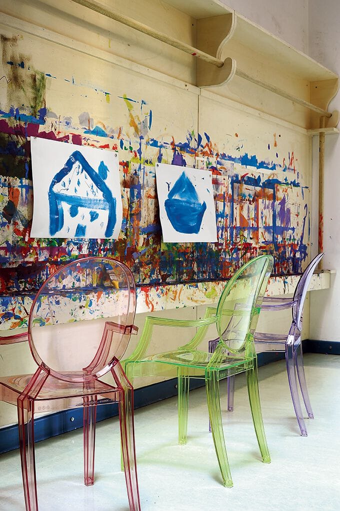 Детский стул из поликарбоната с подлокотниками Kartell Ghost ARCH-00122525 - Вид №1