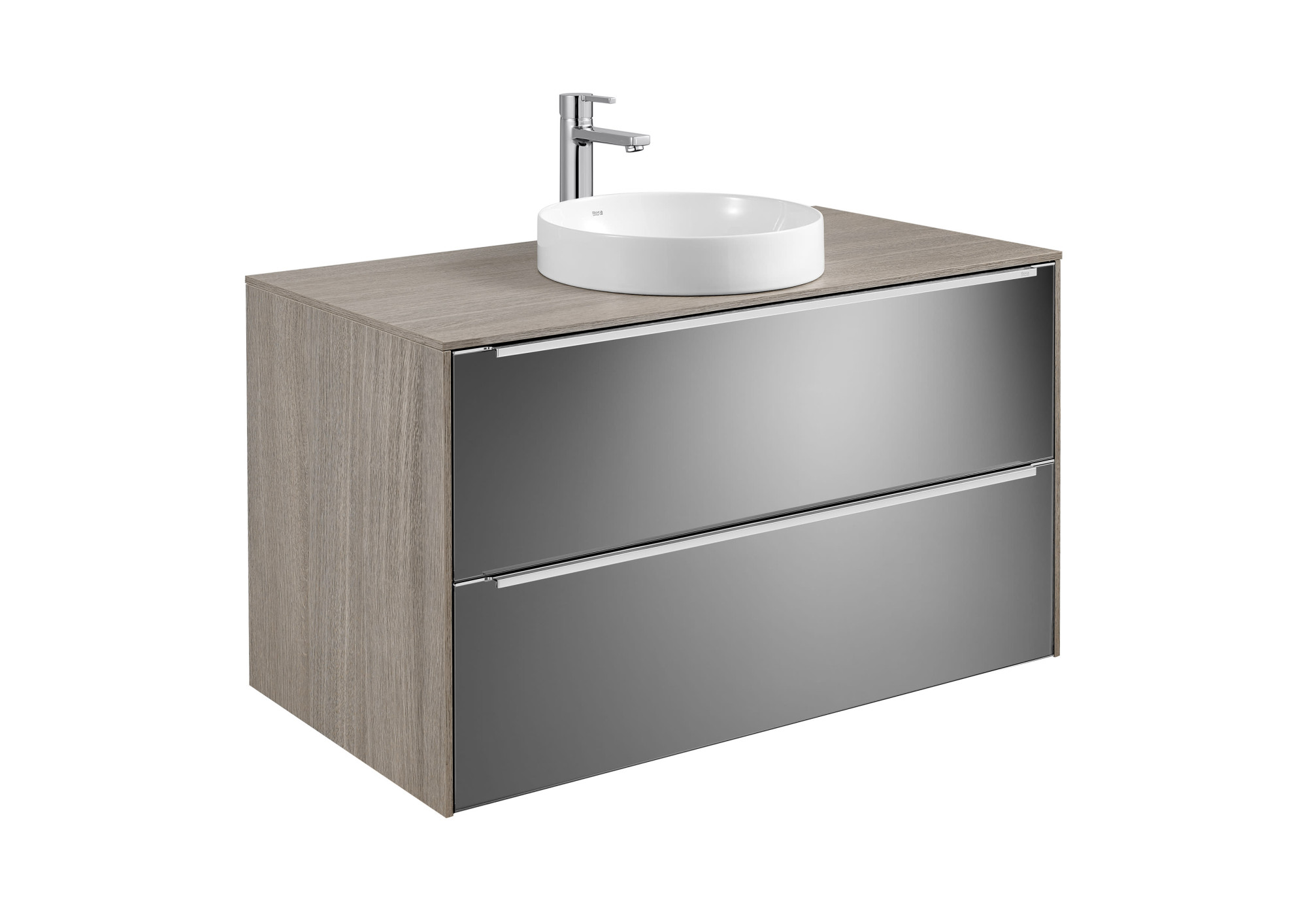 A851089403 Тумба для умывальника со столешницей Soft или Round ROCA Inspira 