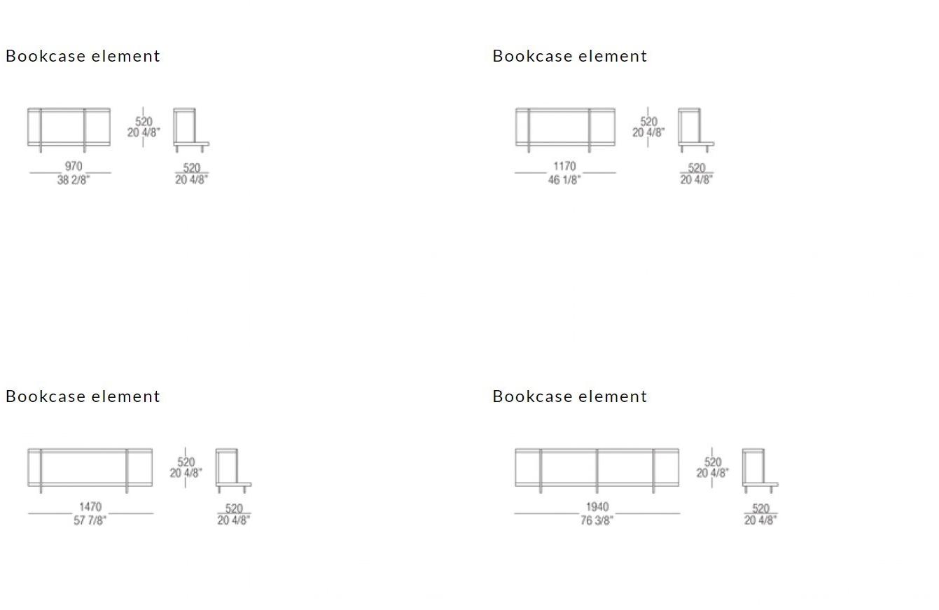 MisuraEmme Диван из ткани с полкой для журналов Misuraemme sun-id-1374520 - Вид №32