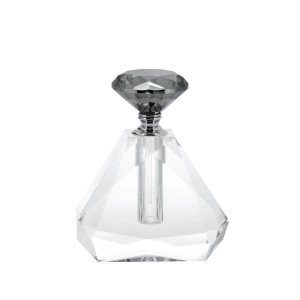 600903-CG ABHIKA ПАРФЮМЕРНАЯ БУТЫЛКА ЯСЕНЬ ТРИАНГ CLEAR/GREY