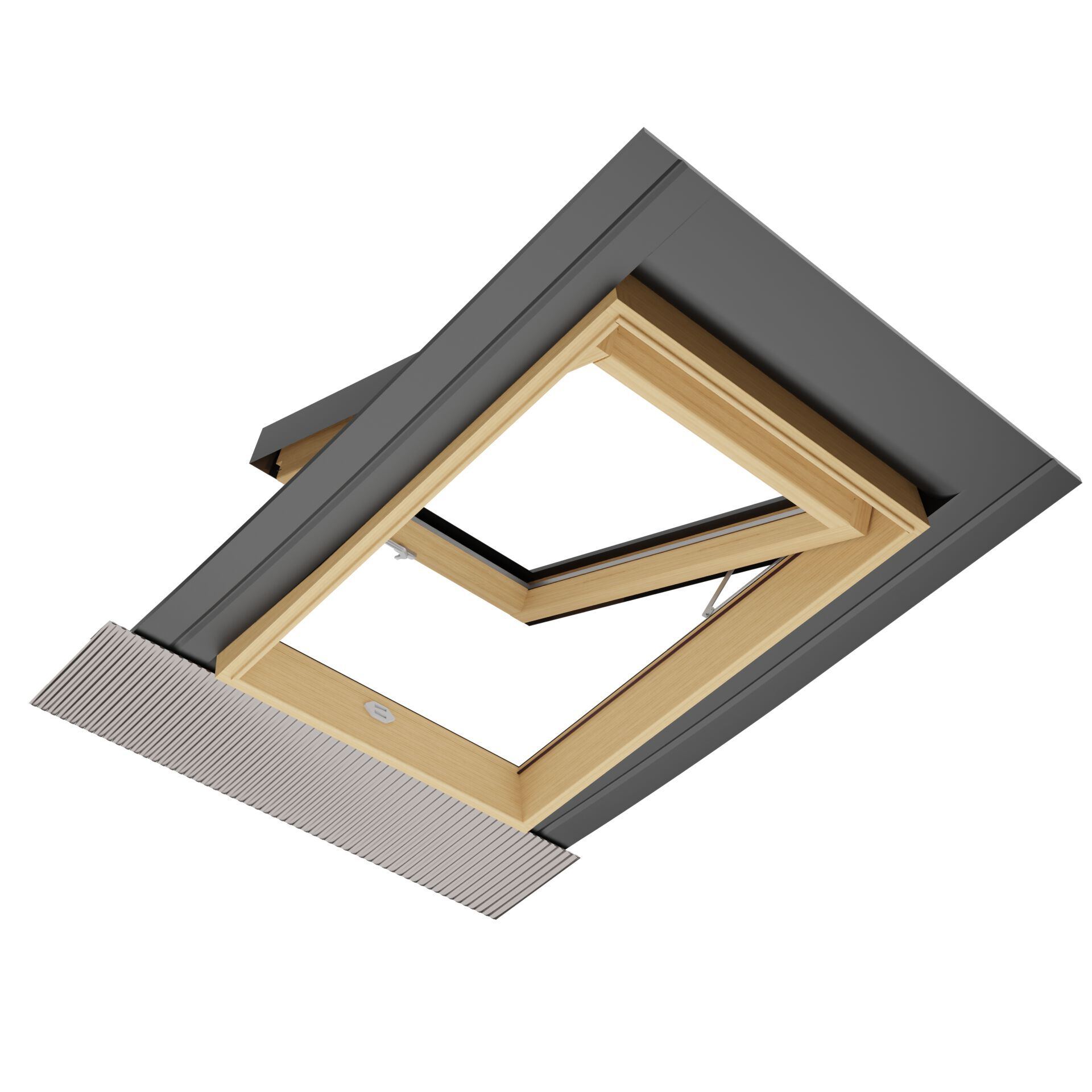 Алюминиевое и деревянное окно vasistas Emica Habitat ARCH-00115375 - Вид №4