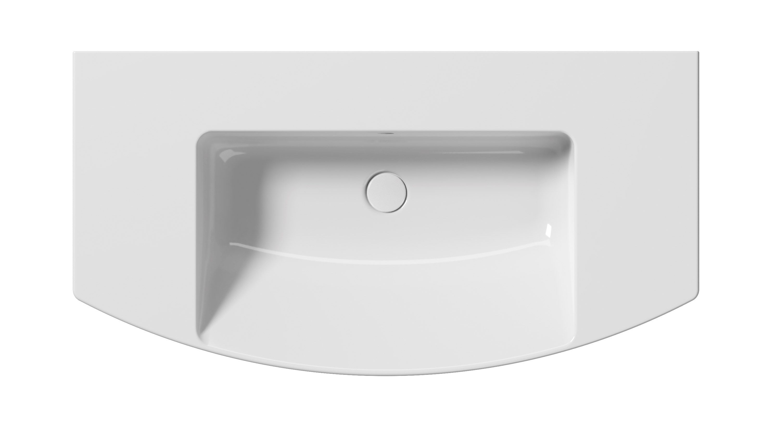 Керамический одиночный умывальник с держателем для полотенец GSI ceramica Norm ARCH-00137001 - Вид №3