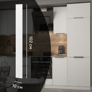 Фальшпанель Konsensa Инта для кухонного шкафа 10×102 см белая МДФ 89417911