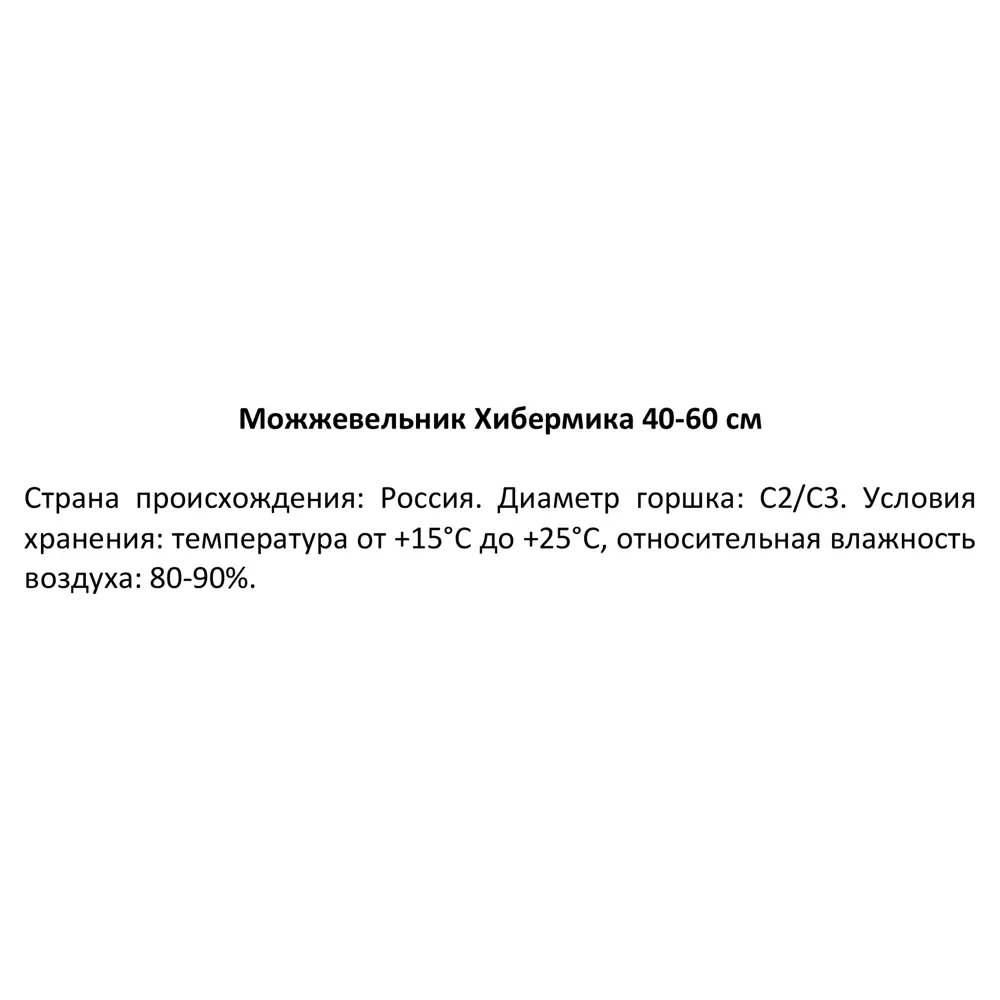 Можжевельник обыкновенный Хиберника ø19 см h40-60 см 85088120 STLM-2161801 Santreyd  - Вид №2