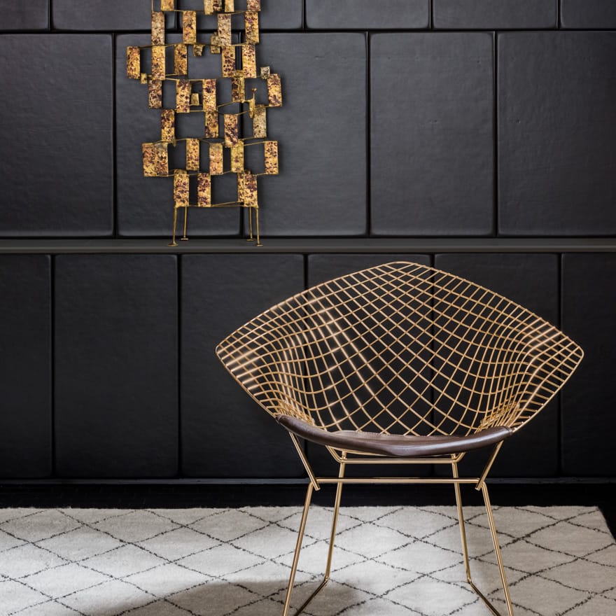 Стальное кресло с мягким сиденьем Knoll Bertoia ARCH-00010678 - Вид №3