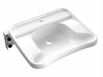 500.655.01.2 Подвесная раковина настенная прямоугольная IFO  белая  - Вид №2