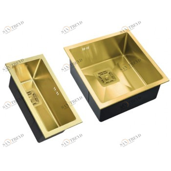 Zorg SZR 44G/2344 G Bronze Мойка кухонная прямоугольная Zorg 