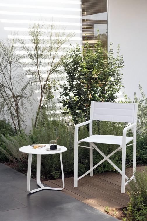 Стул белый текстиль белый Manutti Cross MNST120 - Вид №6