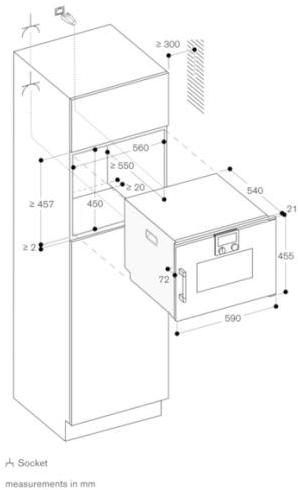 Gaggenau Стеклянная паровая печь Serie 200 Bsp220131  - Вид №2
