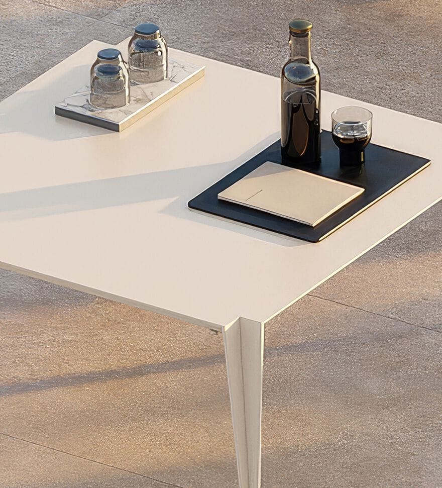 Алюминиевый штабелируемый квадратный стол Walters Avant ARCH-00144228 - Вид №4