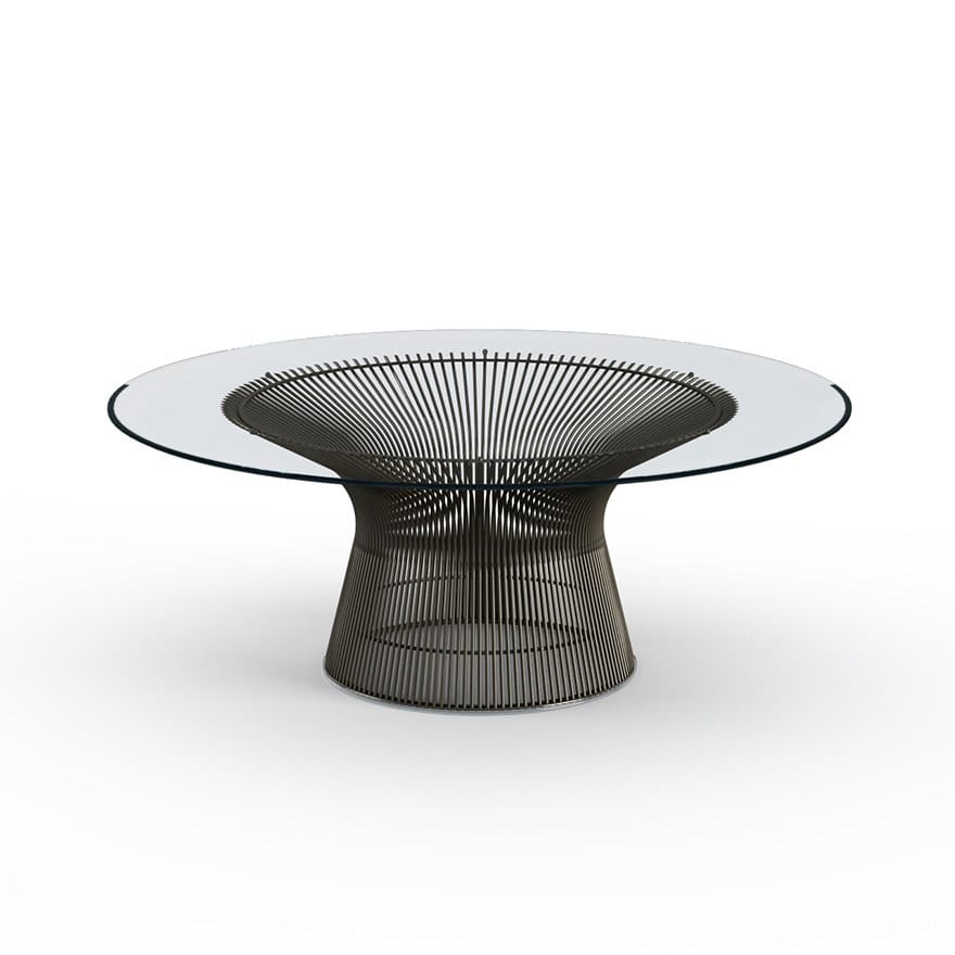 Круглый стол из стали и хрусталя Knoll Platner ARCH-00076368 - Вид №6
