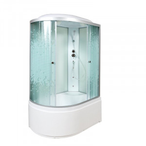 BМ1510 N с гидромассажем BLACK Душевая кабина DETO Серия ВМ