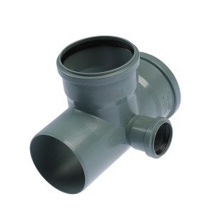 90654183 Крестовина канализационная 110х110х50 мм 87.5° правая STLM-0324452 FLEXTRON