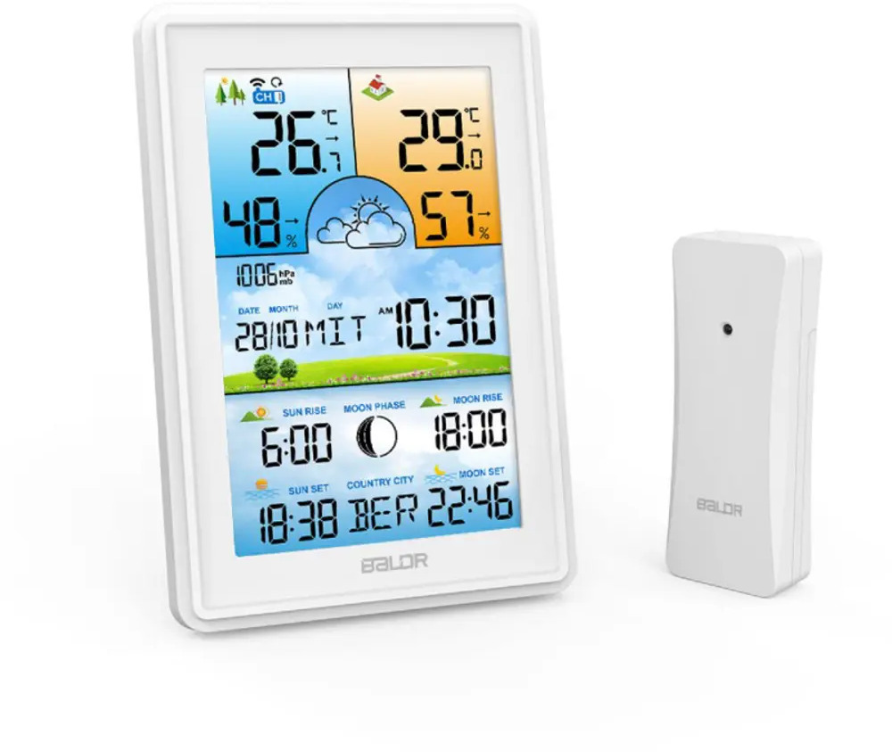 90817411 Метеостанция Baldr B0360WST2H2PR-V2 беспроводная цвет белый STLM-0396035