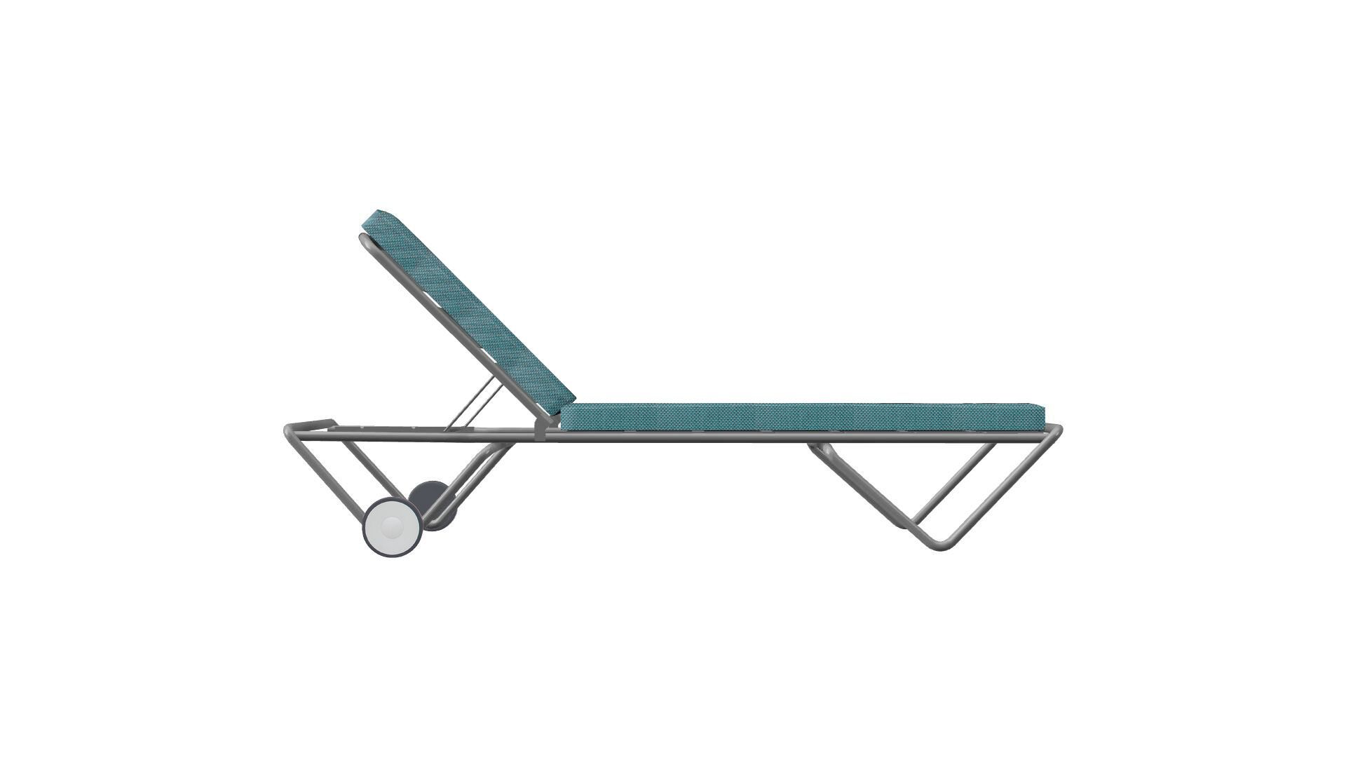 Алюминиевая откидная Садовая кровать с колесами iSimar Barceloneta ARCH-00086631 - Вид №16