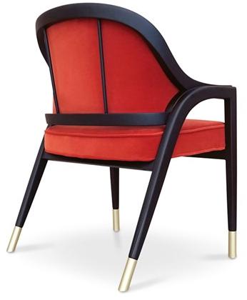 KOKET Стул из ткани с подлокотниками sun-id-1389899 - Вид №2