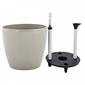 85649903 Горшок цветочный с автополивом ø29 h18 см v4.1 л пластик какао