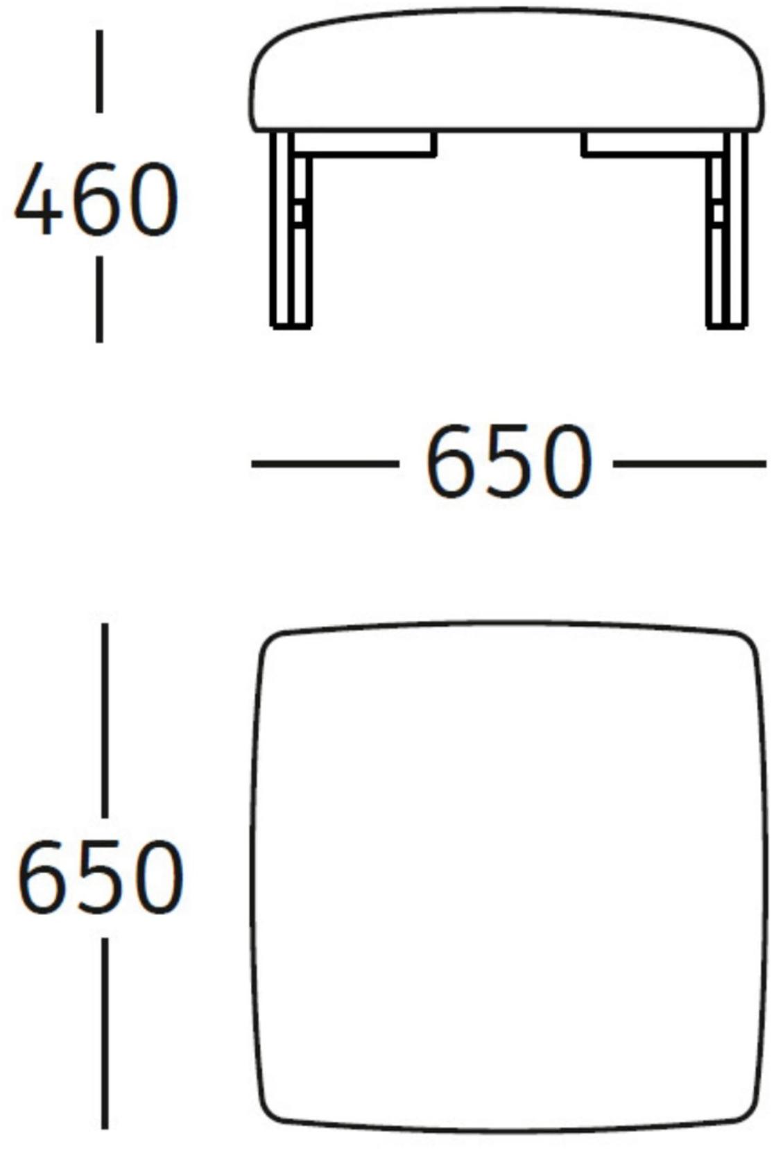 ROSSIN Подставка для ног из акриловой ткани Kamal wood sun-id-1489064 - Вид №2