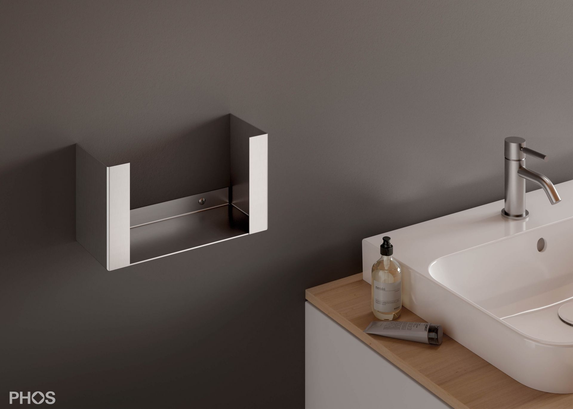 PHA1 Диспенсер для бумажных полотенец, включая зигзагообразные бумажные полотенца PHOS  - Вид №2