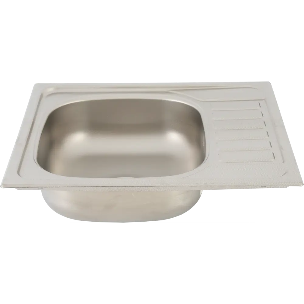 KROMRUS Кухонная мойка квадратная с крылом 58×50 см 82522651 Мойка врезная STLM-0029091 - Вид №3