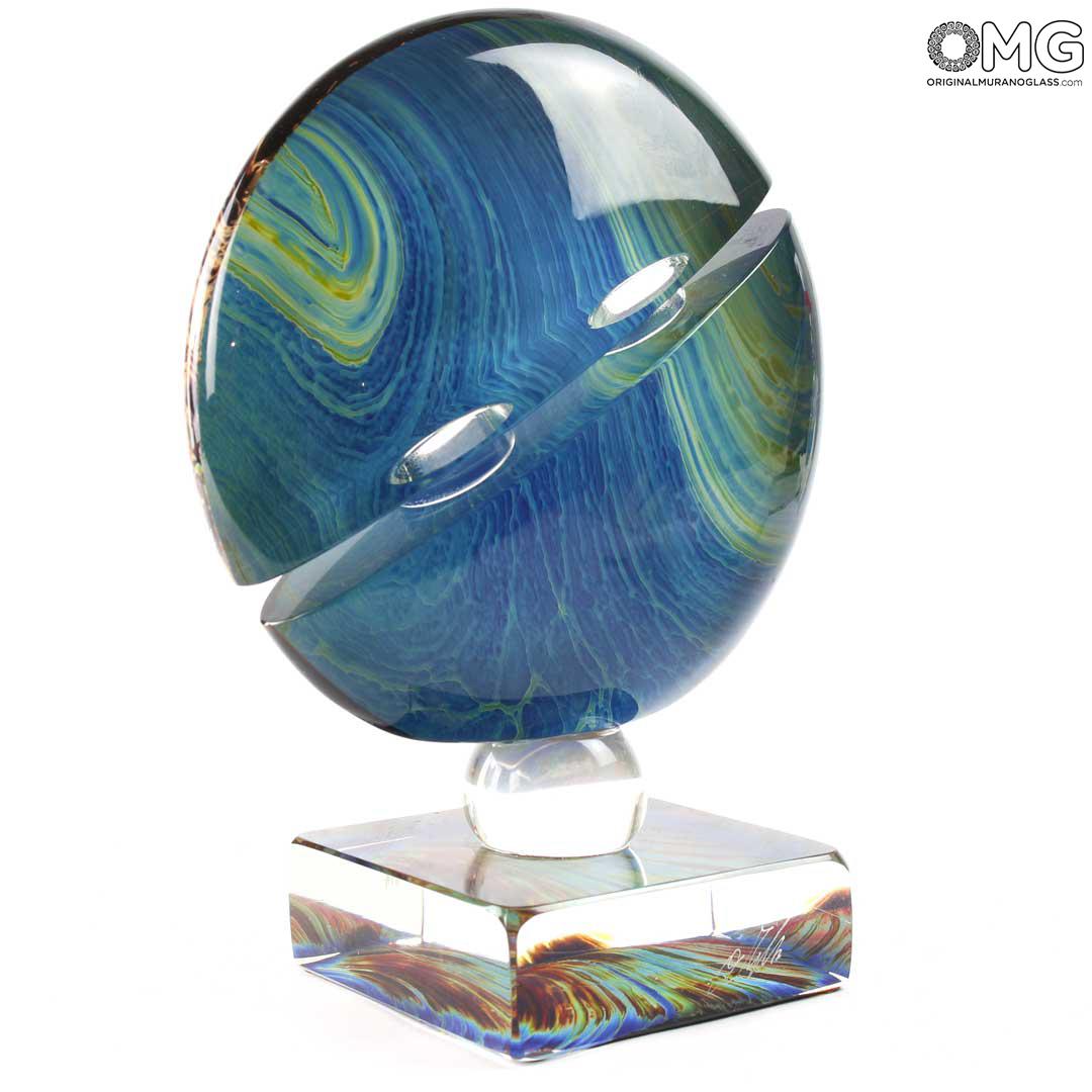 674 ORIGINALMURANOGLASS Скульптура Сатурн - автор Andrea Tagliapietra - муранское стекло OMG  см  - Вид №1