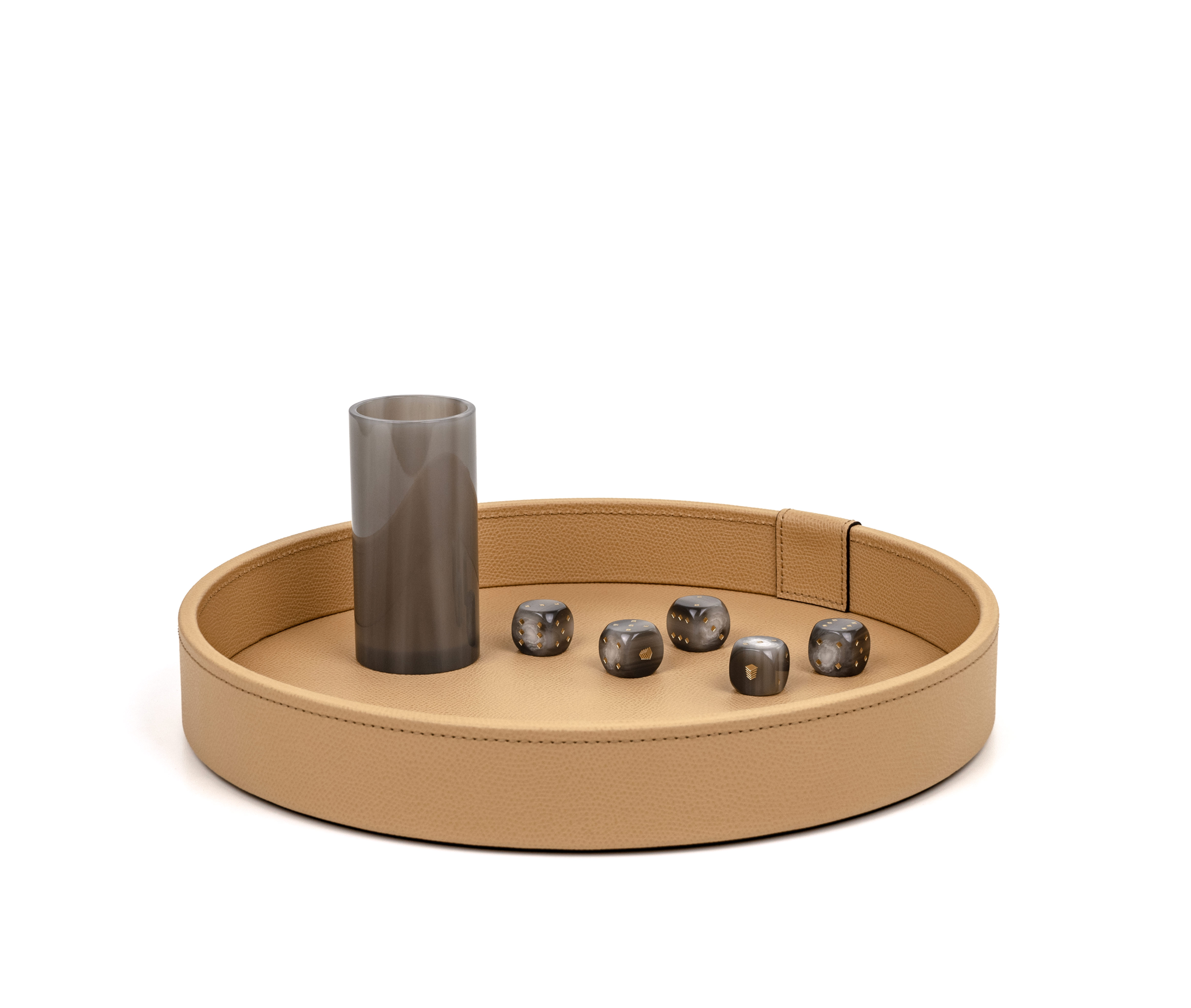 Набор игральных костей - Ø30 см / плетеная кожа_CAMEL Pinetti 00.1027.061.011