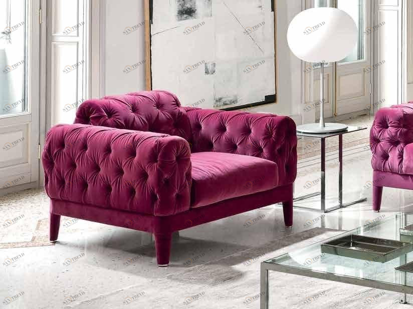 CTS SALOTTI Стеганое кресло с подлокотниками Elliot sun-id-1494493