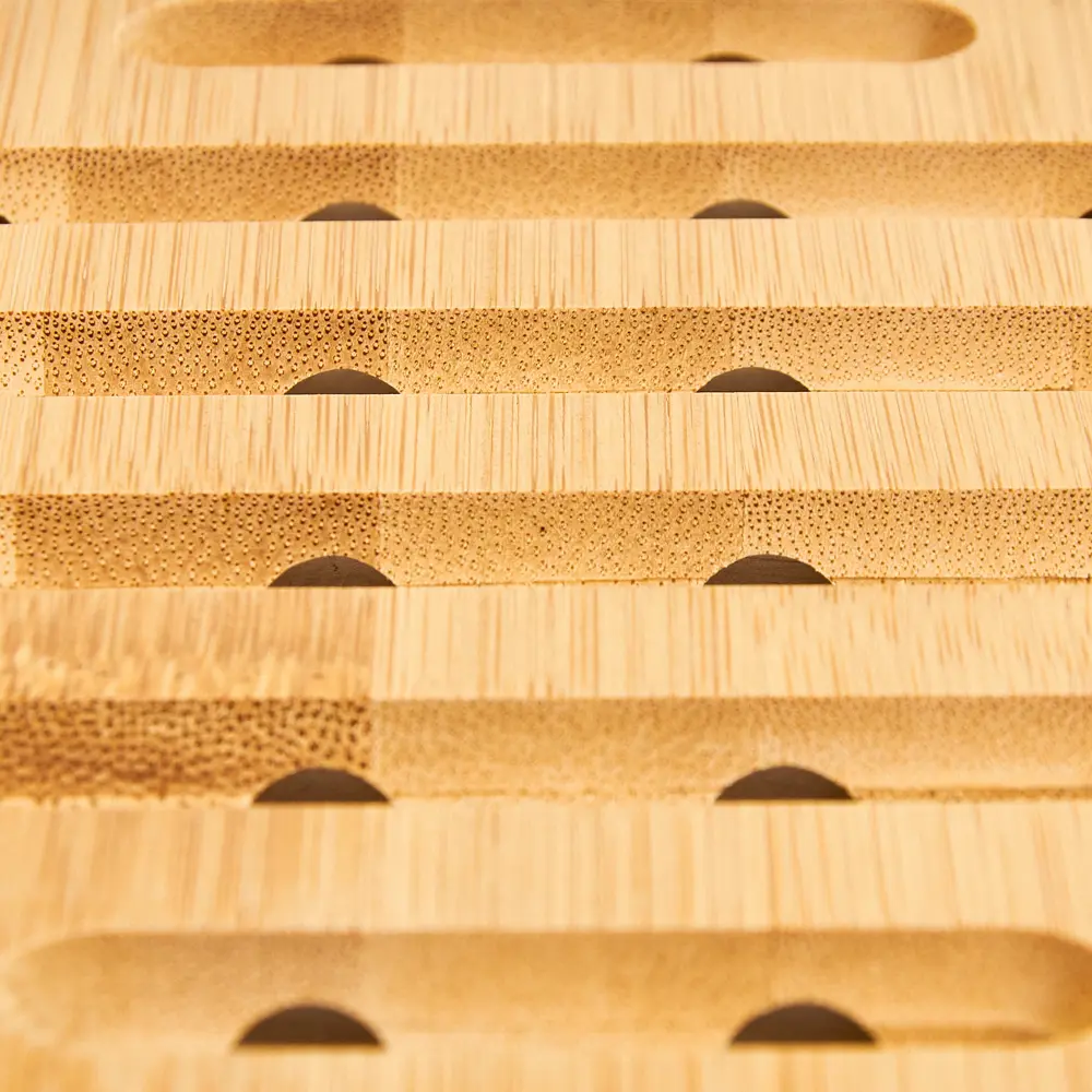 Подставка под горячее 18x18x1 см бамбук цвет натуральный DELINIA STLM-2181910 - Вид №3