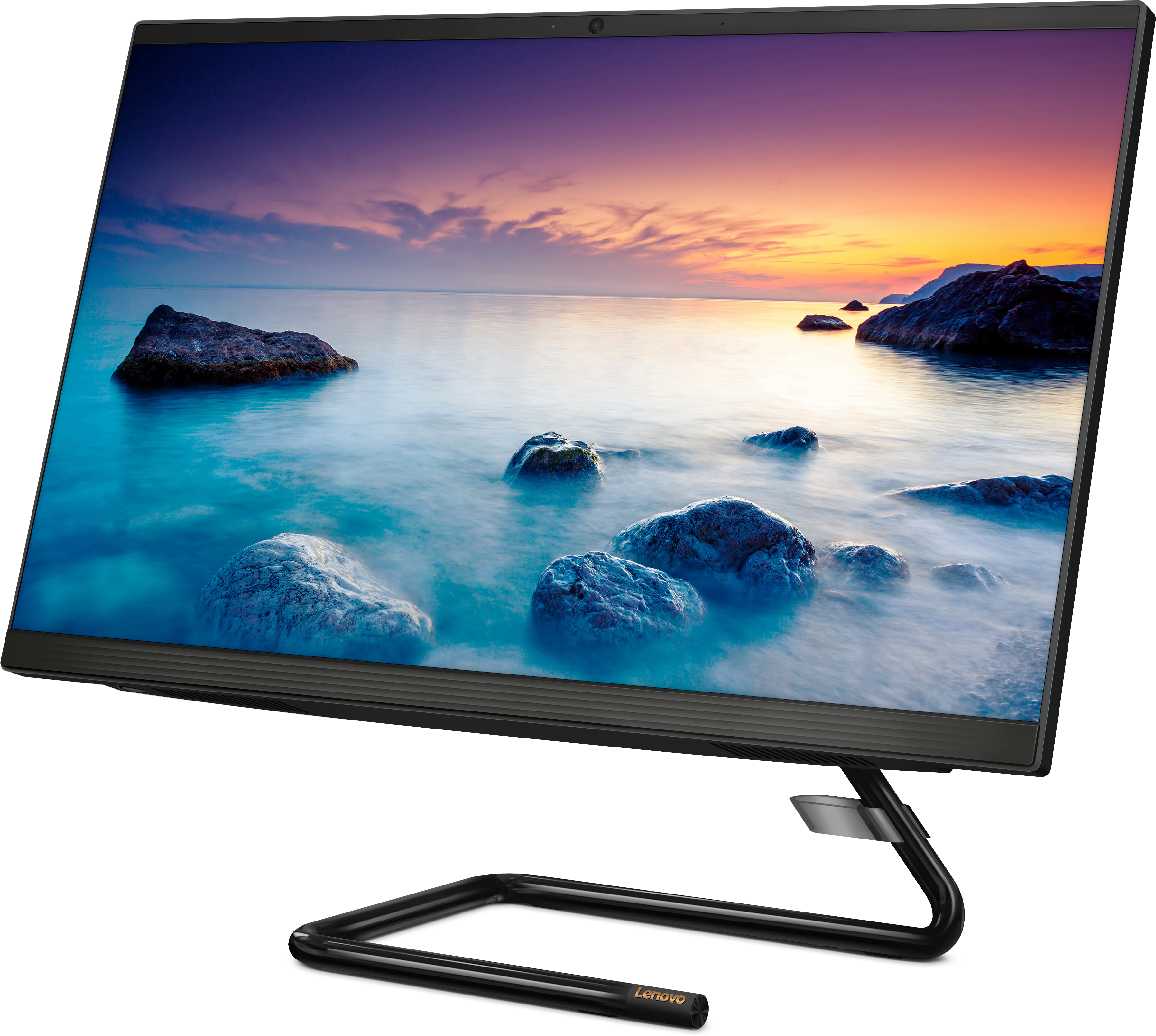 F0E7003TRK ideacentre aio a340-24igm 23.8"(1920x1080 ips)/intel pentium silver j5040(2ghz)/8192mb/512ssdgb/dvdrw/int:intel uhd graphics 605/bt/wifi/war 1y/5.87kg/black/dos + клавиатура, мышь usb Lenovo Santreyd  - Вид №4