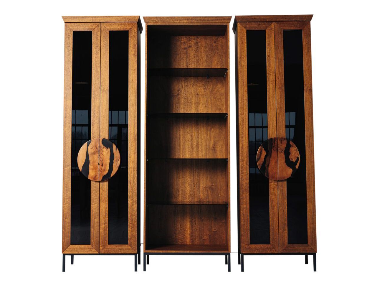 Секционная Книжная полка из грецкого ореха Legnor LEG2408762 ARCH-00088194 - Вид №1